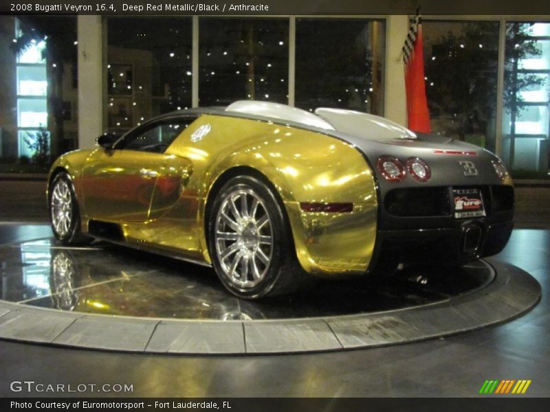 Deep Red Metallic/Black / Anthracite 2008 Bugatti Veyron 16.4