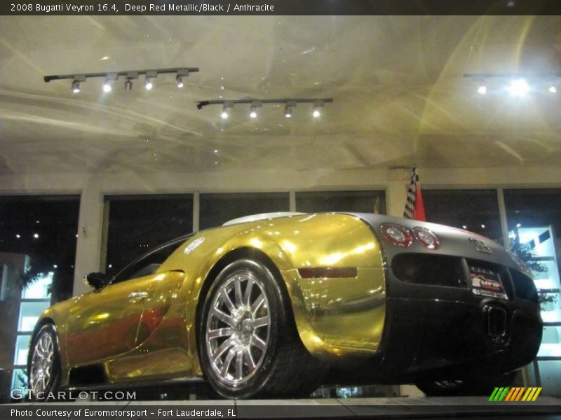 Deep Red Metallic/Black / Anthracite 2008 Bugatti Veyron 16.4