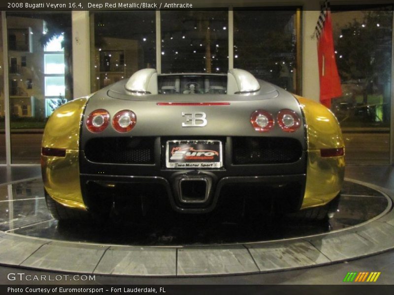 Deep Red Metallic/Black / Anthracite 2008 Bugatti Veyron 16.4