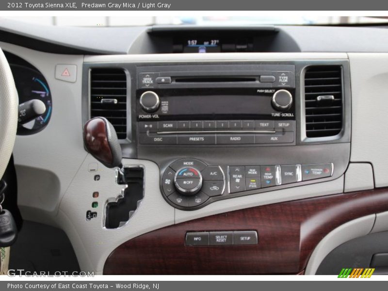 Predawn Gray Mica / Light Gray 2012 Toyota Sienna XLE