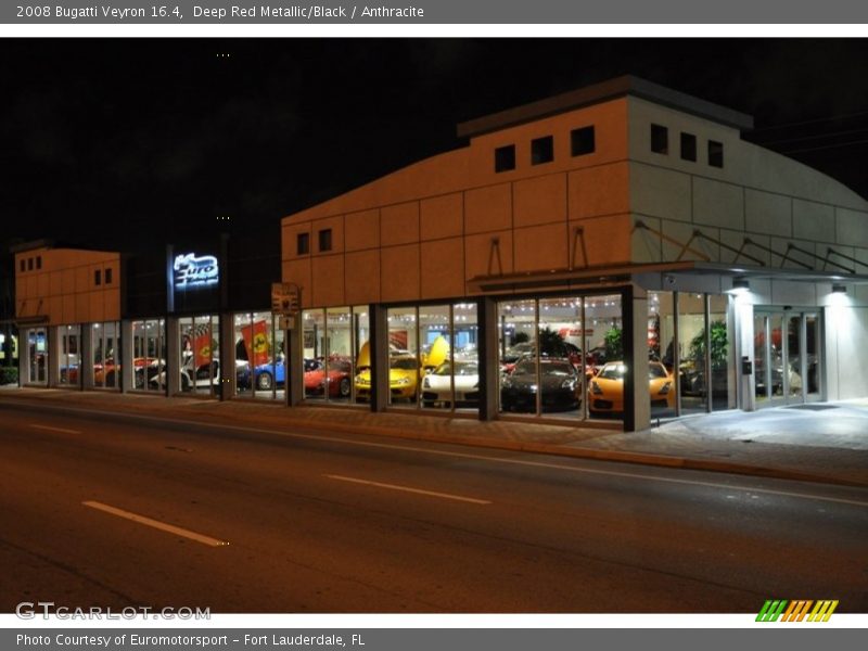 Deep Red Metallic/Black / Anthracite 2008 Bugatti Veyron 16.4