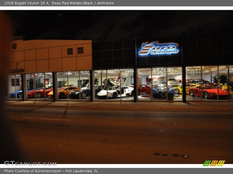 Deep Red Metallic/Black / Anthracite 2008 Bugatti Veyron 16.4