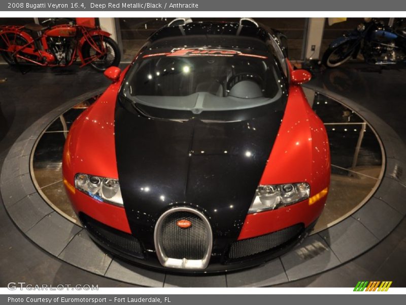 Deep Red Metallic/Black / Anthracite 2008 Bugatti Veyron 16.4