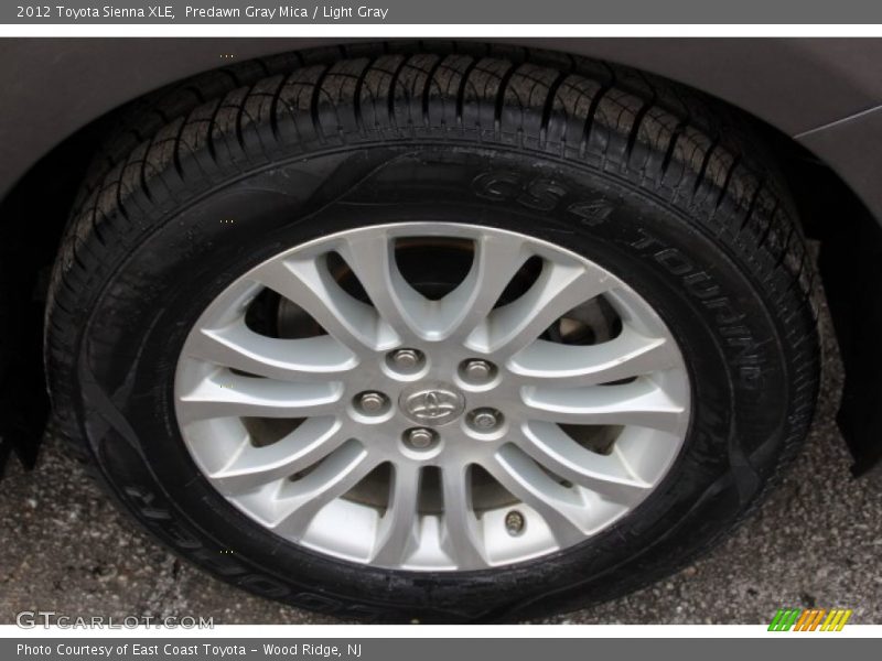 Predawn Gray Mica / Light Gray 2012 Toyota Sienna XLE