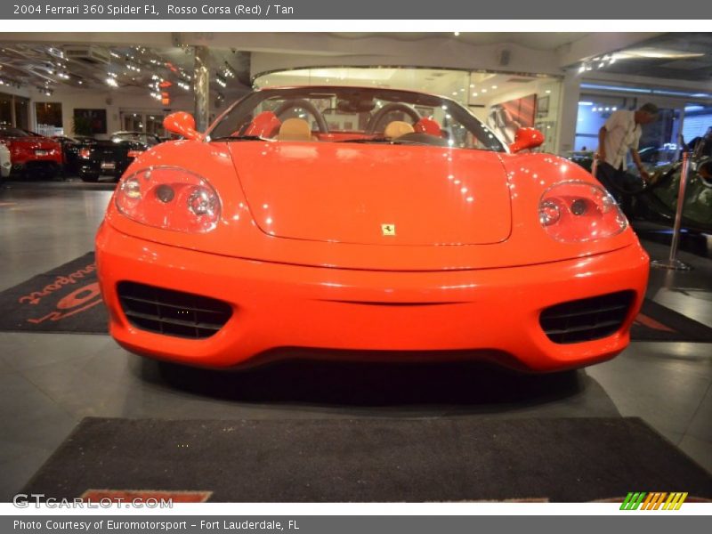 Rosso Corsa (Red) / Tan 2004 Ferrari 360 Spider F1