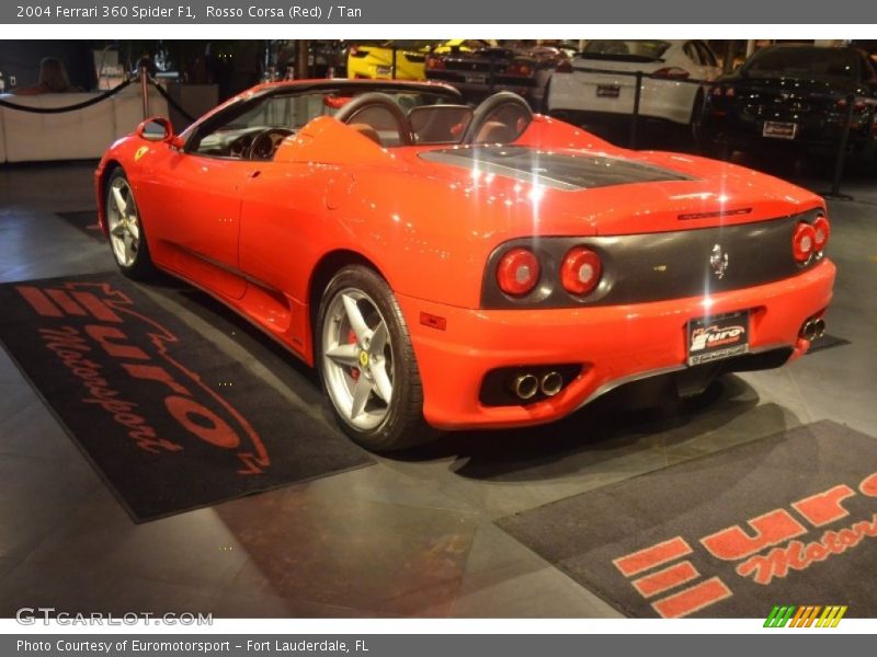 Rosso Corsa (Red) / Tan 2004 Ferrari 360 Spider F1
