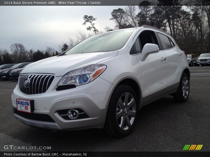 White Pearl Tricoat / Saddle 2014 Buick Encore Premium AWD