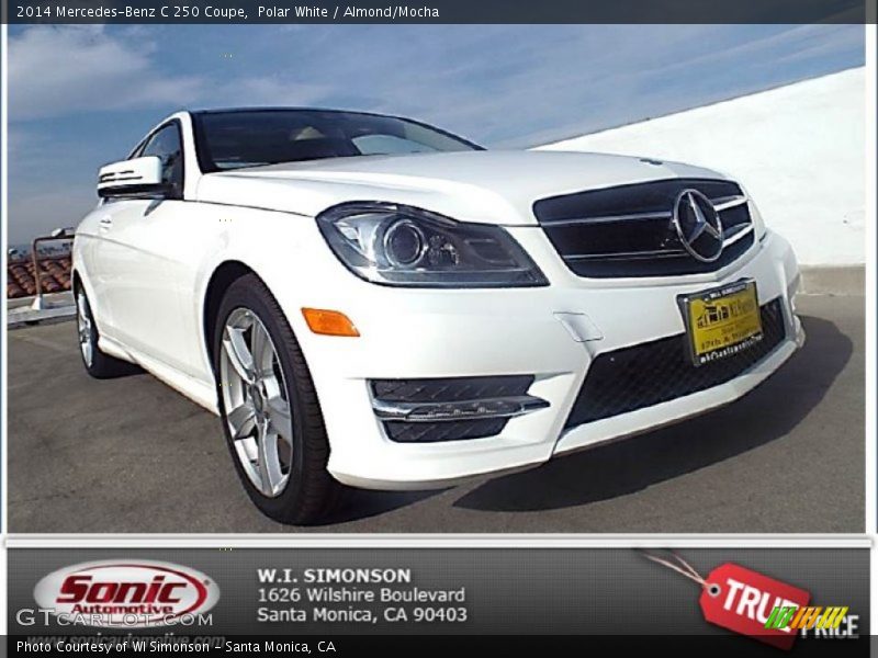 Polar White / Almond/Mocha 2014 Mercedes-Benz C 250 Coupe