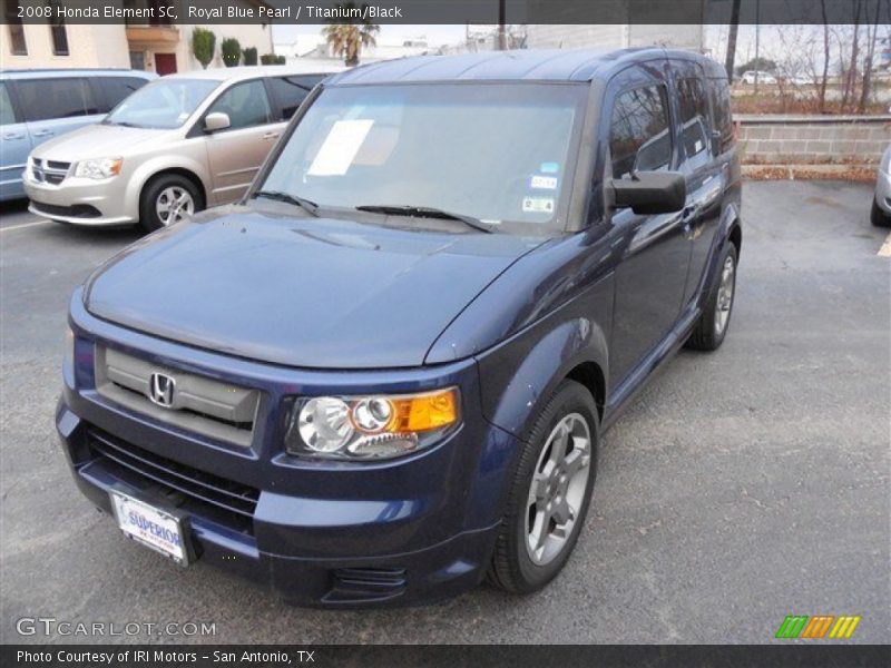 Royal Blue Pearl / Titanium/Black 2008 Honda Element SC
