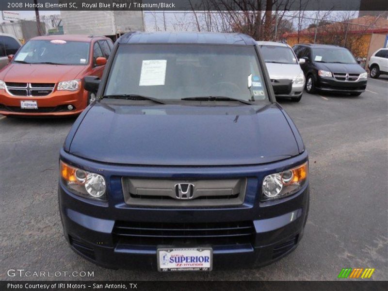 Royal Blue Pearl / Titanium/Black 2008 Honda Element SC