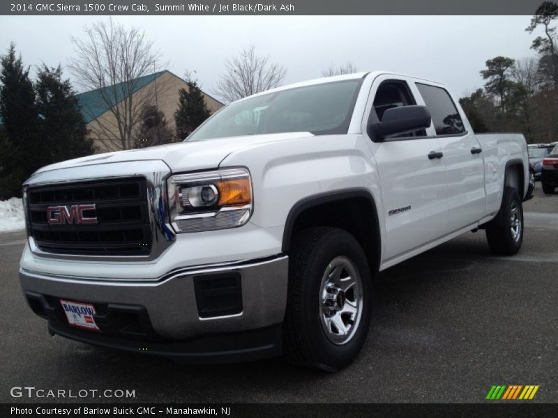 Summit White / Jet Black/Dark Ash 2014 GMC Sierra 1500 Crew Cab