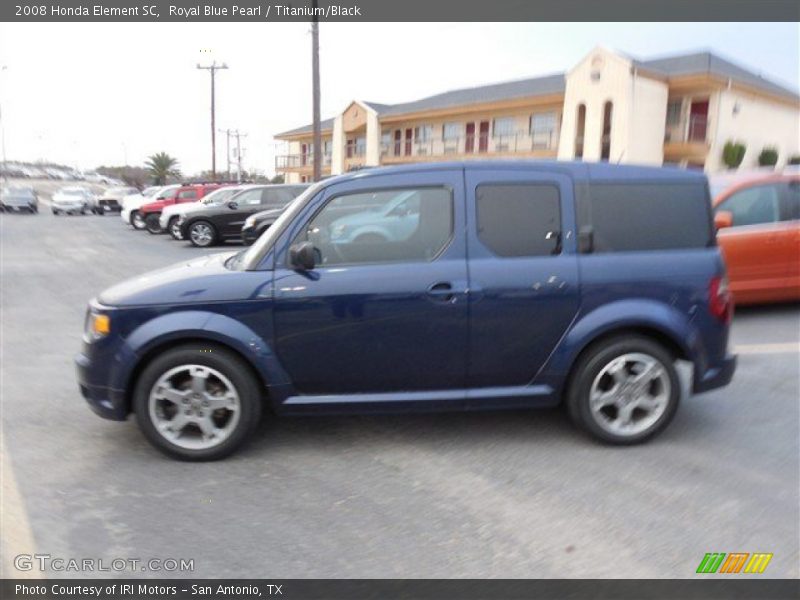 Royal Blue Pearl / Titanium/Black 2008 Honda Element SC