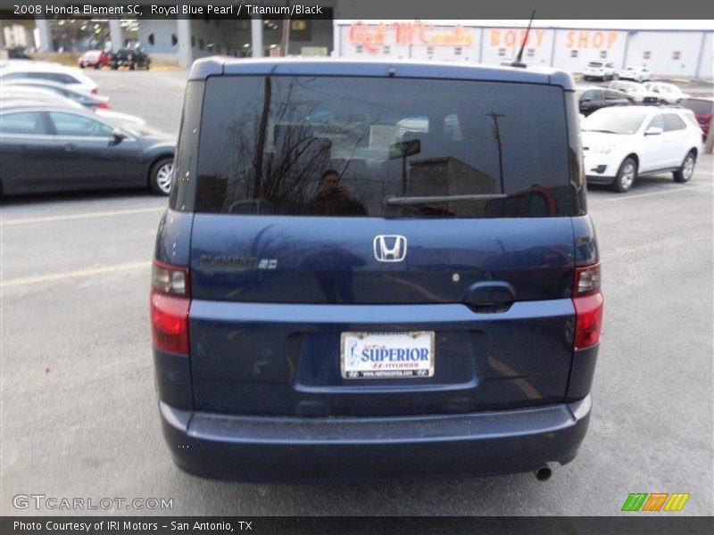 Royal Blue Pearl / Titanium/Black 2008 Honda Element SC