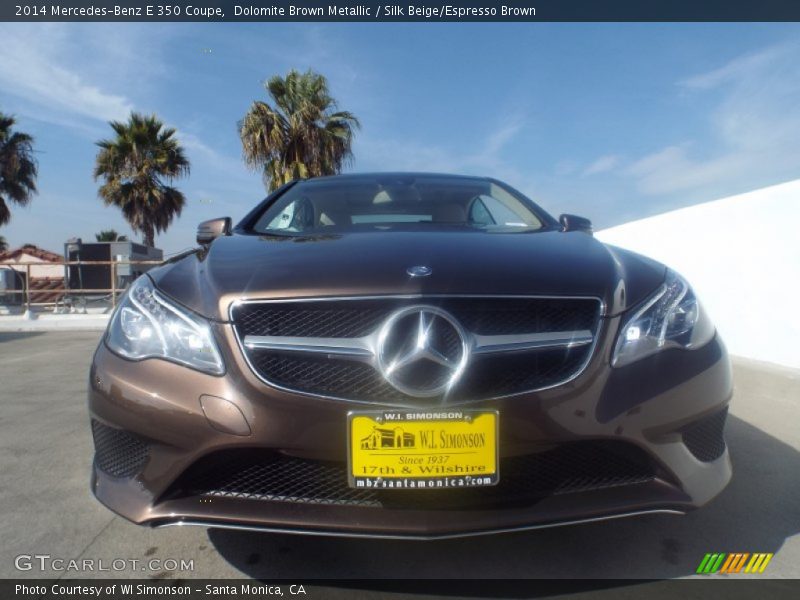 Dolomite Brown Metallic / Silk Beige/Espresso Brown 2014 Mercedes-Benz E 350 Coupe