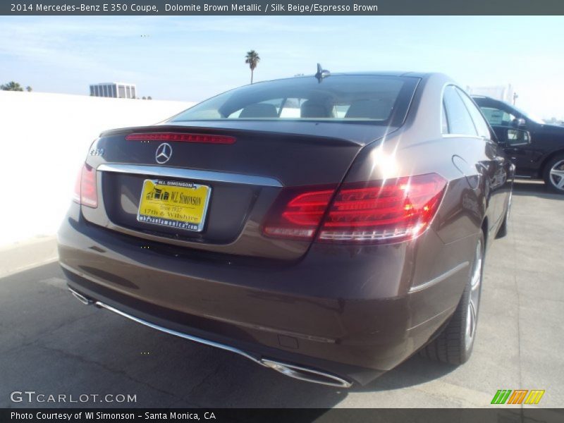 Dolomite Brown Metallic / Silk Beige/Espresso Brown 2014 Mercedes-Benz E 350 Coupe