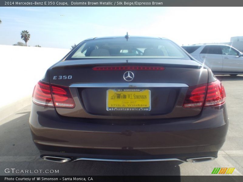 Dolomite Brown Metallic / Silk Beige/Espresso Brown 2014 Mercedes-Benz E 350 Coupe