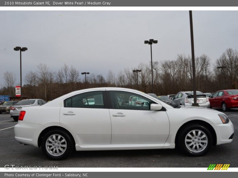 Dover White Pearl / Medium Gray 2010 Mitsubishi Galant FE