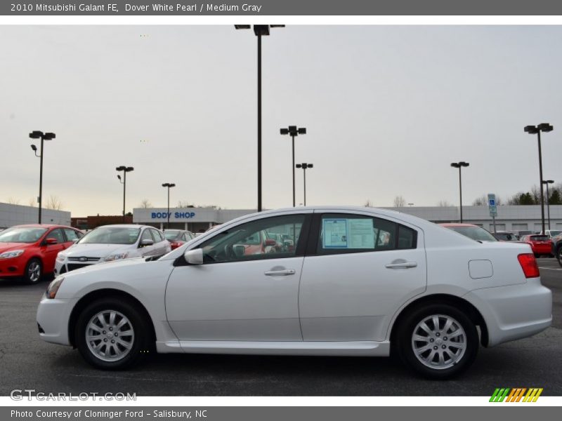 Dover White Pearl / Medium Gray 2010 Mitsubishi Galant FE