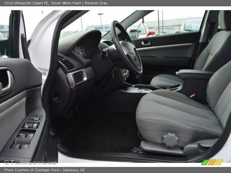 Dover White Pearl / Medium Gray 2010 Mitsubishi Galant FE