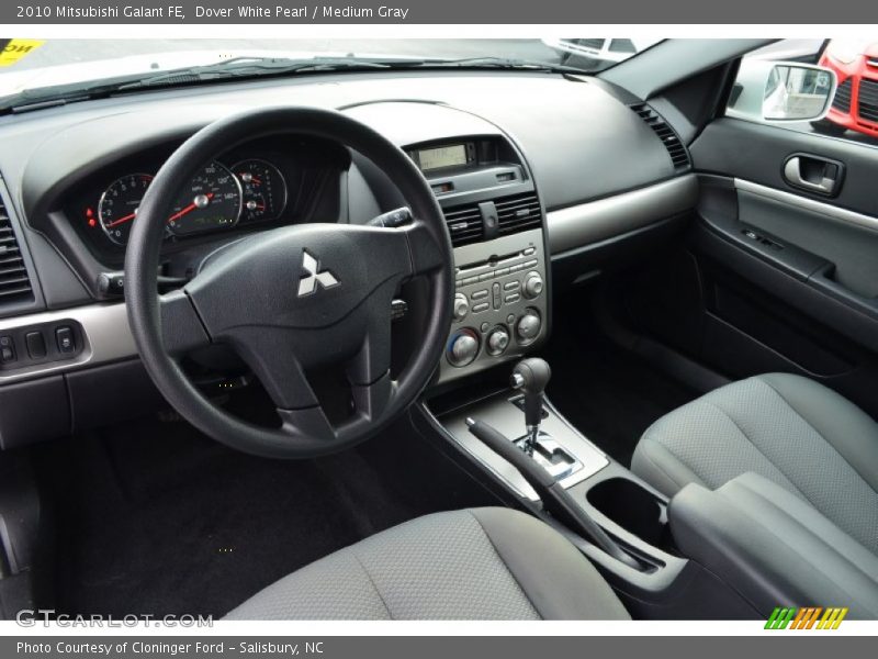 Dover White Pearl / Medium Gray 2010 Mitsubishi Galant FE