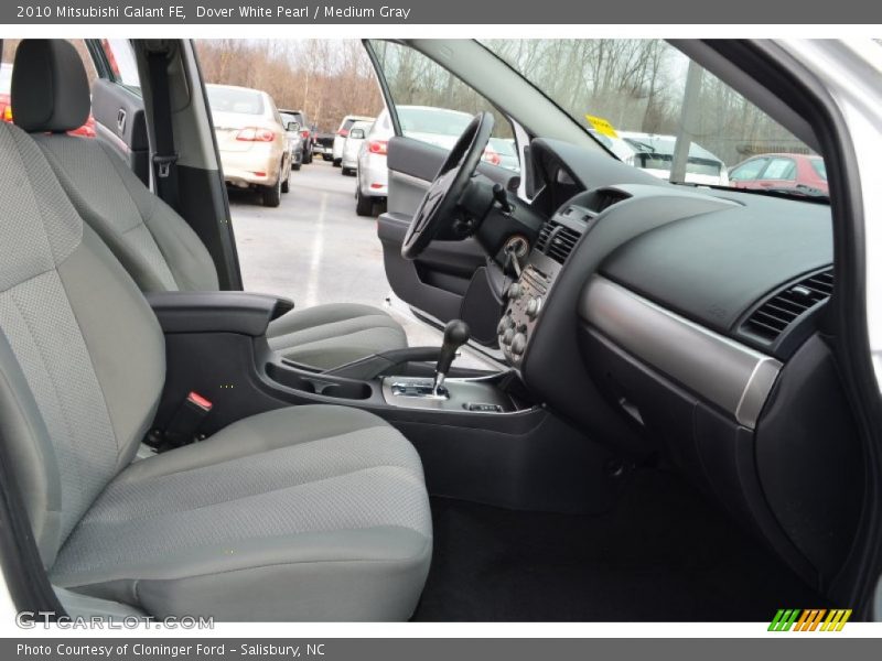 Dover White Pearl / Medium Gray 2010 Mitsubishi Galant FE