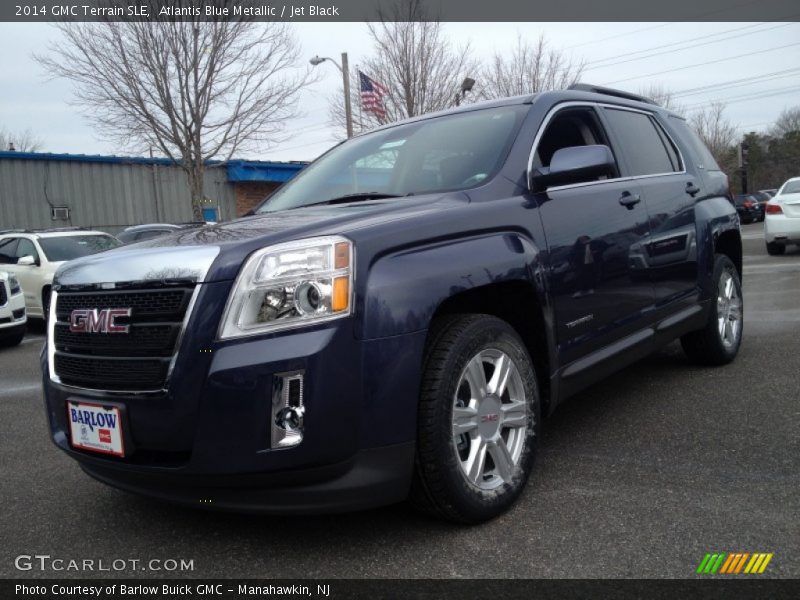 Atlantis Blue Metallic / Jet Black 2014 GMC Terrain SLE
