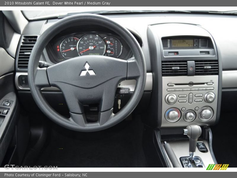 Dover White Pearl / Medium Gray 2010 Mitsubishi Galant FE