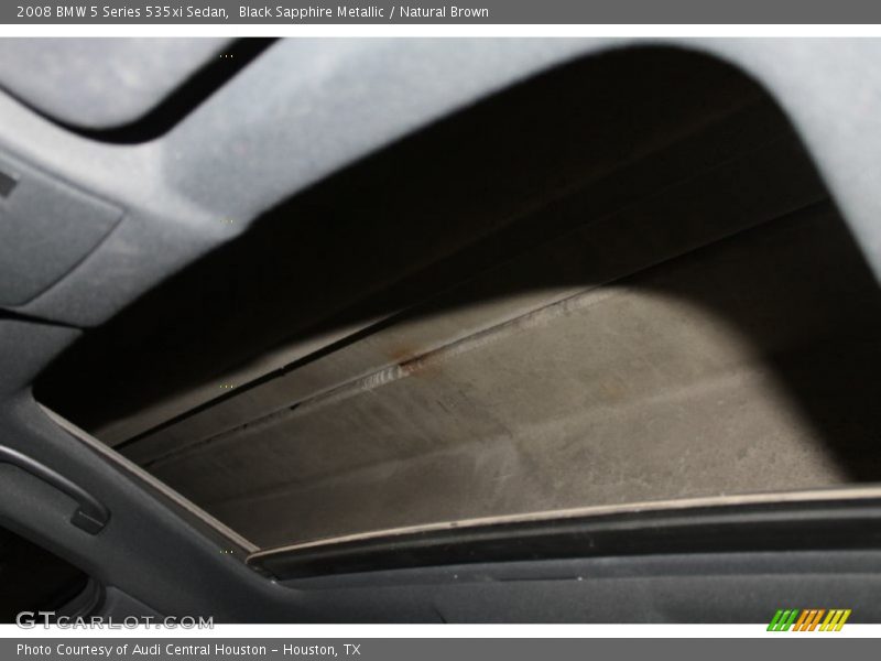 Black Sapphire Metallic / Natural Brown 2008 BMW 5 Series 535xi Sedan