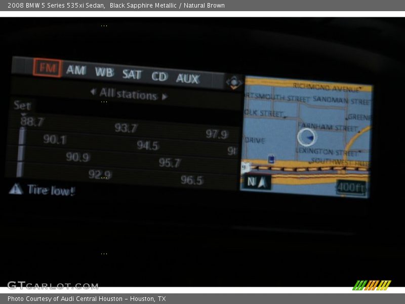 Black Sapphire Metallic / Natural Brown 2008 BMW 5 Series 535xi Sedan