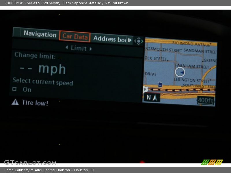 Black Sapphire Metallic / Natural Brown 2008 BMW 5 Series 535xi Sedan