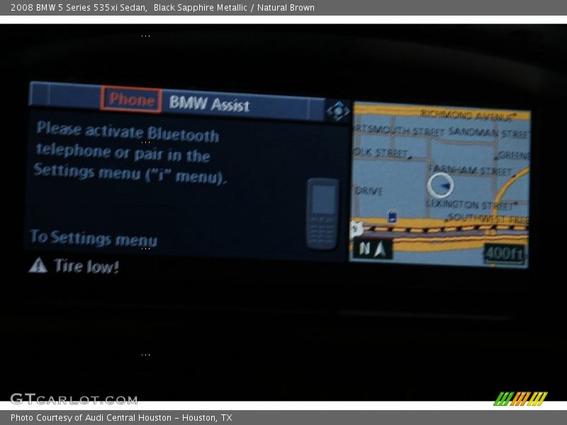 Black Sapphire Metallic / Natural Brown 2008 BMW 5 Series 535xi Sedan