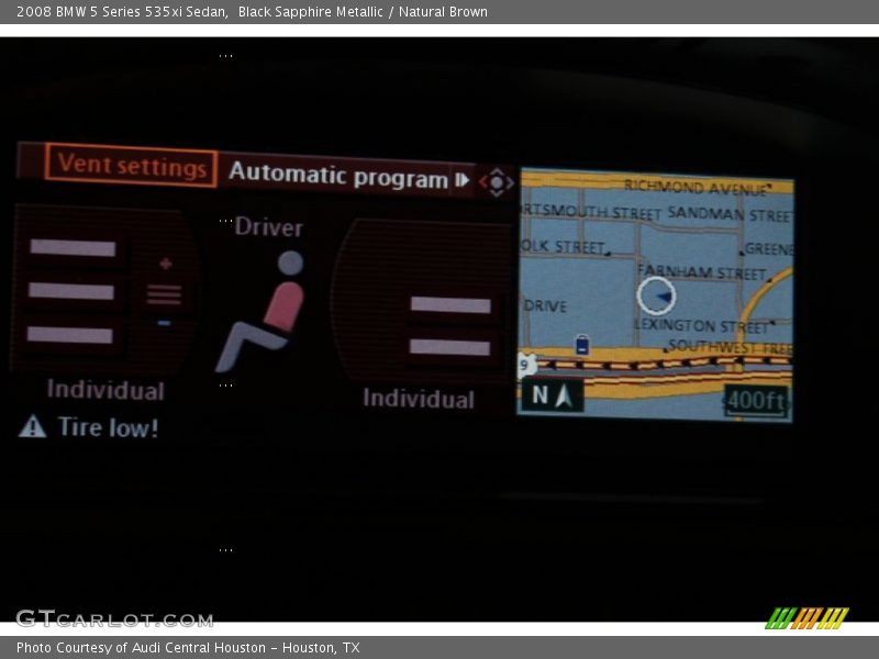 Black Sapphire Metallic / Natural Brown 2008 BMW 5 Series 535xi Sedan