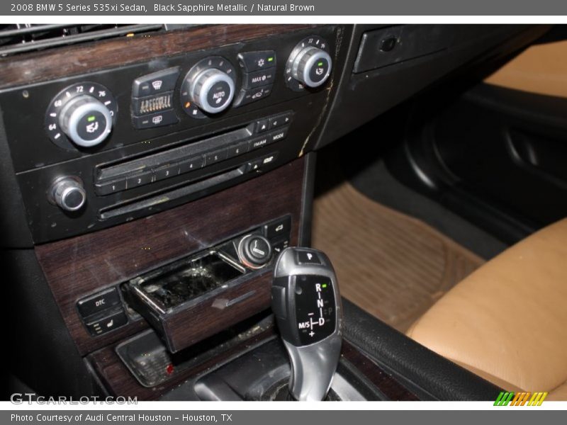 Black Sapphire Metallic / Natural Brown 2008 BMW 5 Series 535xi Sedan