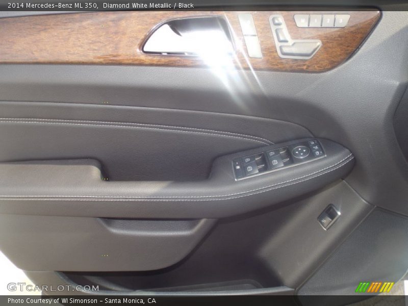 Diamond White Metallic / Black 2014 Mercedes-Benz ML 350