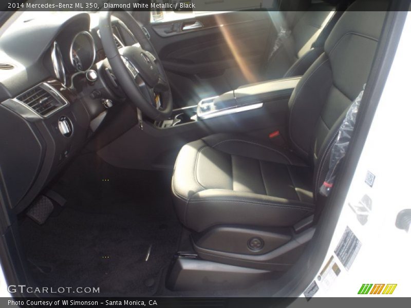 Diamond White Metallic / Black 2014 Mercedes-Benz ML 350