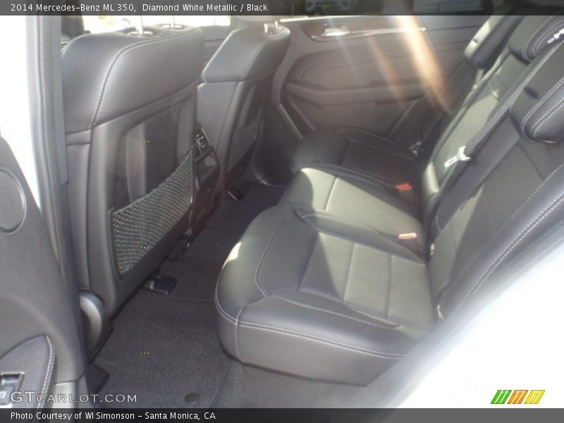 Diamond White Metallic / Black 2014 Mercedes-Benz ML 350