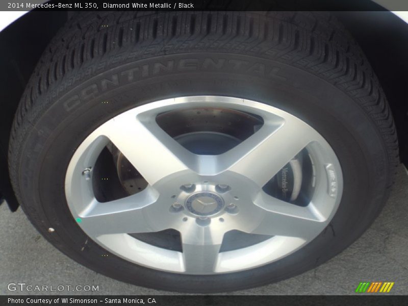 Diamond White Metallic / Black 2014 Mercedes-Benz ML 350