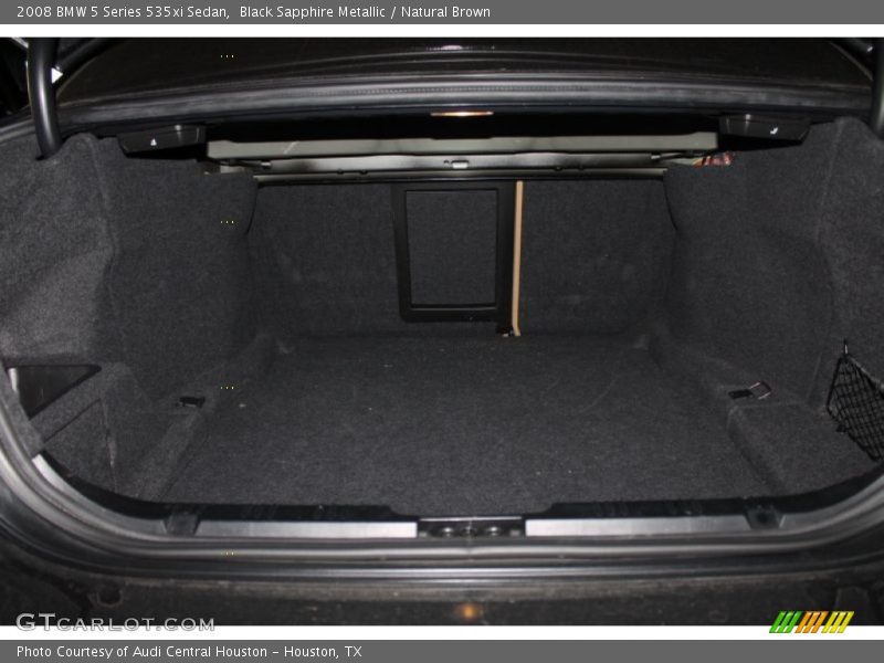 Black Sapphire Metallic / Natural Brown 2008 BMW 5 Series 535xi Sedan