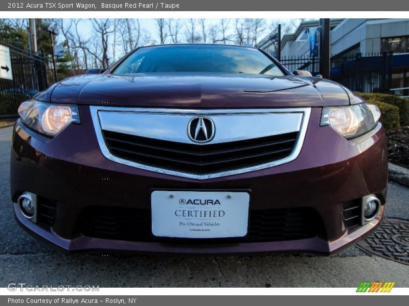 Basque Red Pearl / Taupe 2012 Acura TSX Sport Wagon