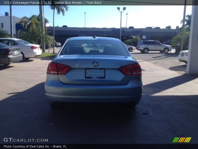 Glacier Blue Metallic / Titan Black 2013 Volkswagen Passat 2.5L SE