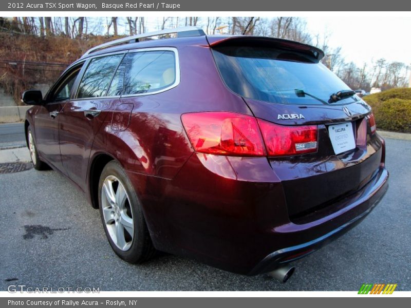 Basque Red Pearl / Taupe 2012 Acura TSX Sport Wagon