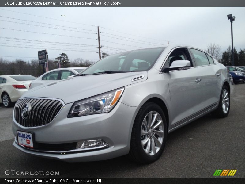 Champagne Silver Metallic / Ebony 2014 Buick LaCrosse Leather