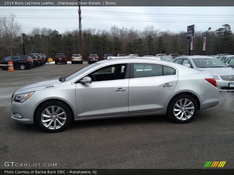 Champagne Silver Metallic / Ebony 2014 Buick LaCrosse Leather