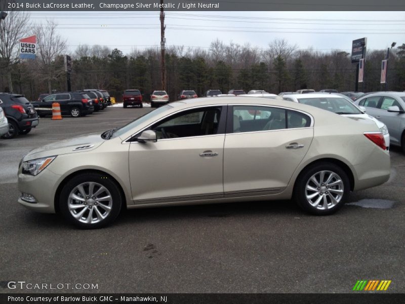 Champagne Silver Metallic / Light Neutral 2014 Buick LaCrosse Leather