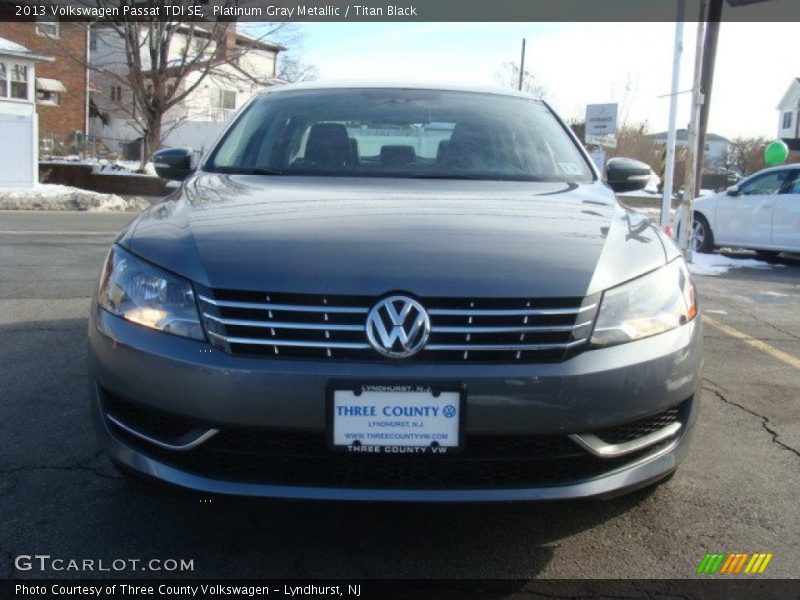 Platinum Gray Metallic / Titan Black 2013 Volkswagen Passat TDI SE