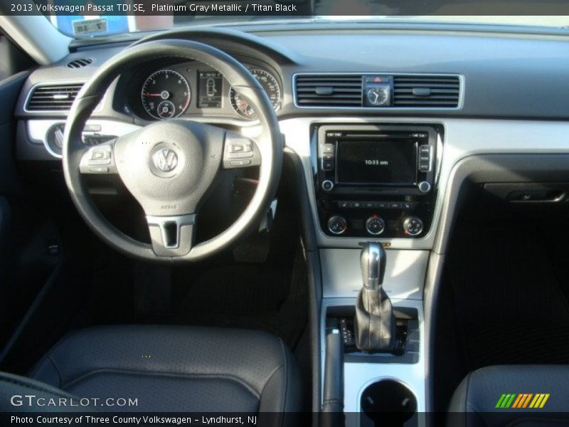 Platinum Gray Metallic / Titan Black 2013 Volkswagen Passat TDI SE