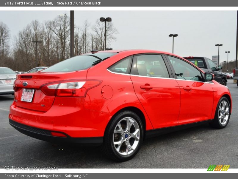 Race Red / Charcoal Black 2012 Ford Focus SEL Sedan