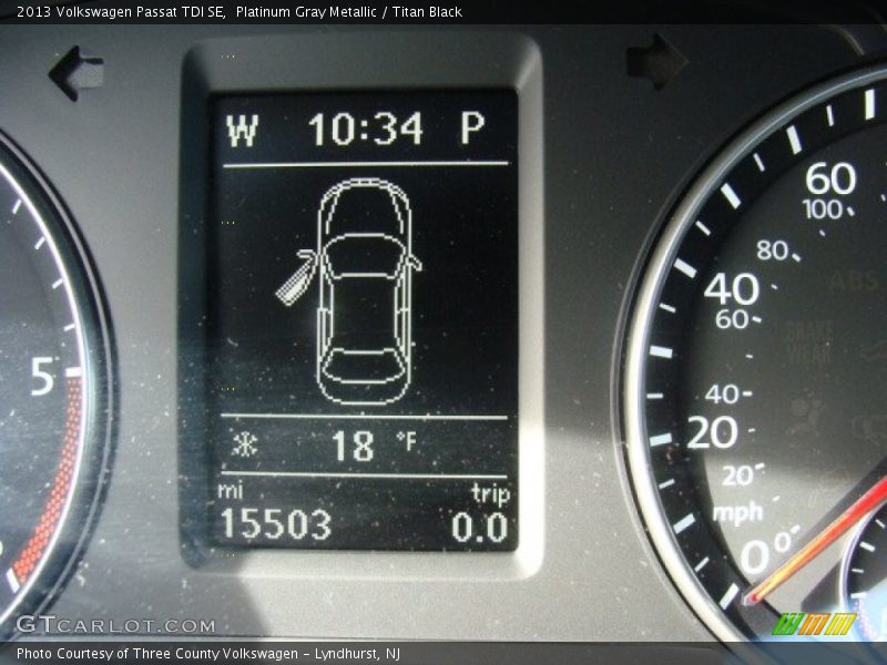 Platinum Gray Metallic / Titan Black 2013 Volkswagen Passat TDI SE