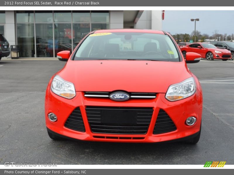 Race Red / Charcoal Black 2012 Ford Focus SEL Sedan