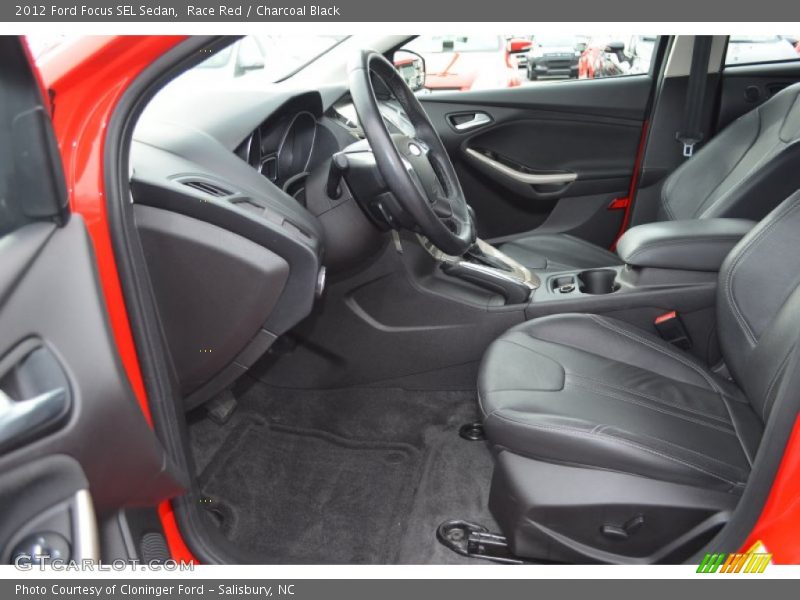 Race Red / Charcoal Black 2012 Ford Focus SEL Sedan